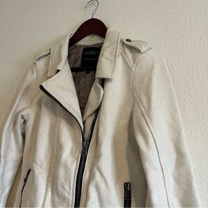 Sanctuary Clothing Los Angeles Cotton Canvas Cream Jacket Size M Medium